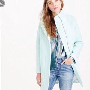 J. Crew City Coat Mint